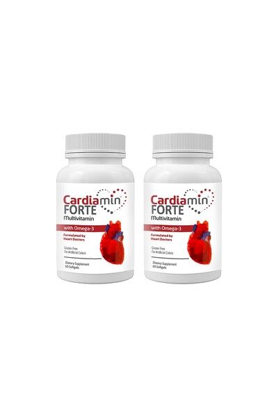 Breeze Cardiamin Forte 2 Kutu Multivitaminli Omega3lü 60 Soft Jel Kapsüllü Fo...