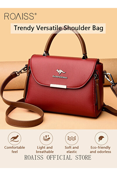 ROAISS حقيبة كروس بودي نسائية كبيرة السعة، حقيبة كتف أنيقة وصغيرة الحجم، مزود...