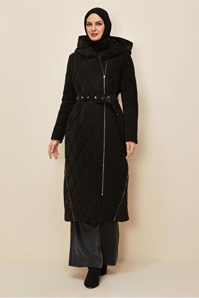 Alvina Belted Quilted Coat 90615