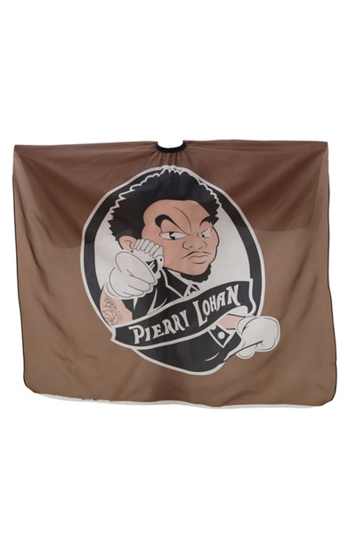 Choice6 مريلة تصفيف شعر سميكة مضادة للكهرباء الساكنة، بتصميم كرتوني بني من FnLune 27style، مناسبة لقص الشعر، مقاس صغير.