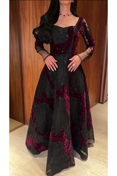 NO BRAND فستان فخم ملكي جذاب