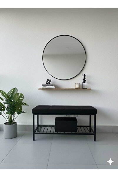 ÖZCAN METAL Metal Ayaklı Raflı Bench Puf Bank Antre Mutfak Salon Yatak Odası ...