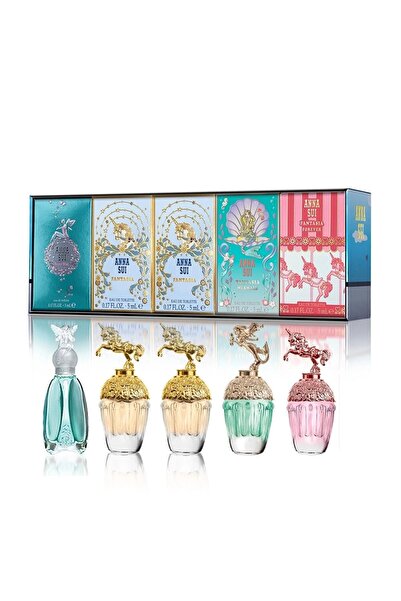 Anna Sui For Women Miniature Coffret Set Eau De Toilette 5 X 5ml ( Fantasia Forever + Mermaid + Fant