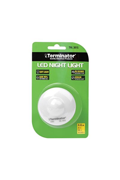 Terminatör مصباح ليلي بمستشعر تيرميناتور 13 أمبير 110-220 فولت
