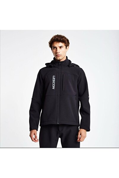 Lescon Erkek Sıyah 25k-1065 Fermuarlı Kapşonlu Üst 25kteo001065-633