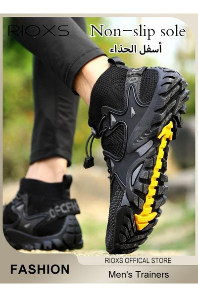 RIOXS أحذية رياضية رجالية، أحذية رياضية جيدة التهوية، أحذية للمشي لمسافات طوي...