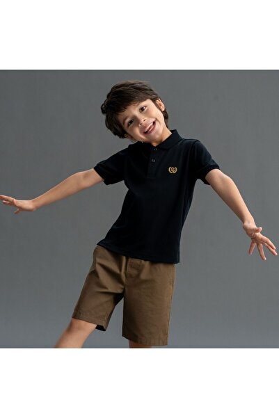 Giordano Junior Pique Woven Collar Short Sleeve Slim Fit