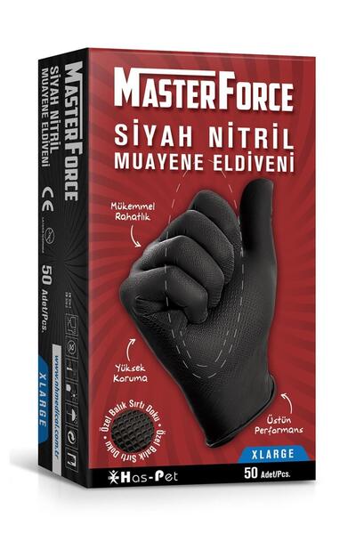 MasterForce MASTER FORCE SİYAH NİTRİL ELDİVEN XL MAKSİ BOY