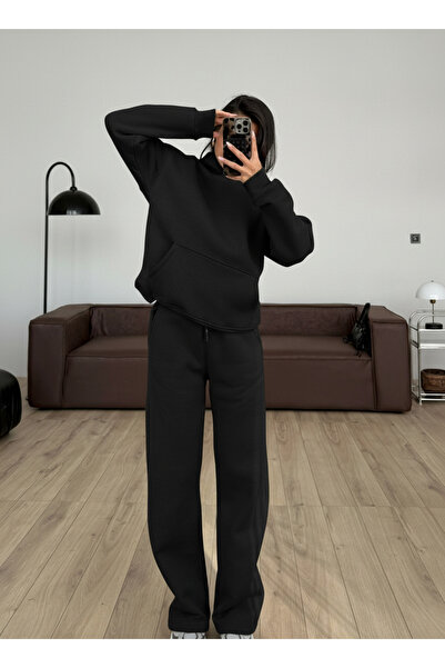 BARLİZ ΓΥΝΑΙΚΕΙΟ Σετ Φόρμας Unisex, Χαλαρό, Μοντέρνο Μοντέλο, Χοντρό, Oversize