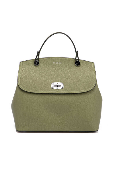 Tergan Yeşil Hakiki Deri Kadın El Çantası - S25Y1BC79121-G8Z