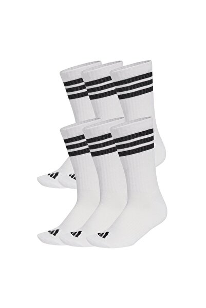 adidas Unisex Socken, 6er Pack - 6-Stripes Essentials Cushioned Crew, Logo, Streifen, gepolstert