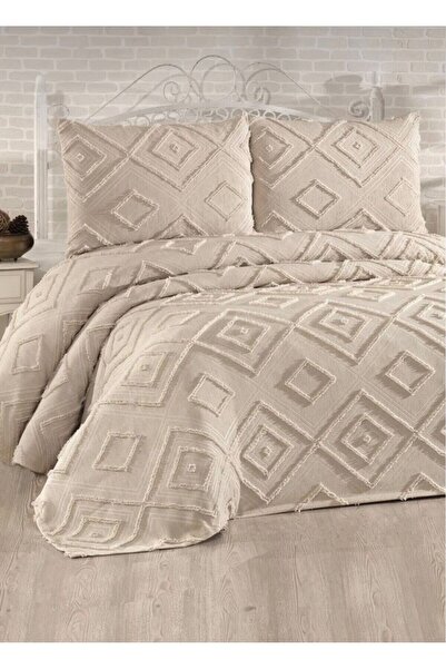 Bizdenuygunuyok طقم غطاء سرير قطني مزدوج مكون من قطعتين غطاء وسادة بنمط عصري ...