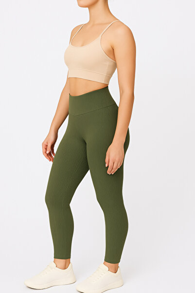 Eveda High Waist Wide Belt Recovery Winter Fiber Leggings