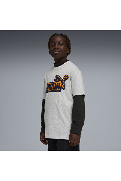 Puma Essentials Logo Lab Relaxed Graphic Tee Jugend