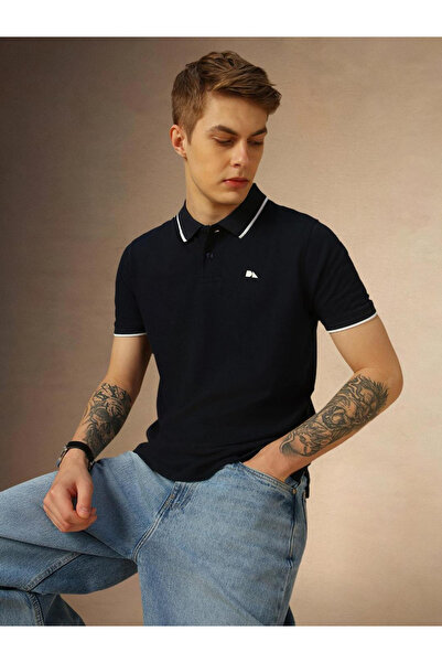 Dennis Lingo By Styli Men Tipping Detail Cotton Polo