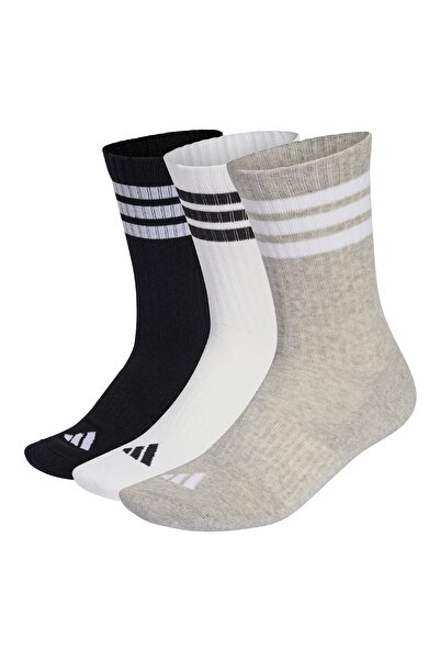 adidas Unisex-Socken, 3er-Pack – Gepolsterte Sportsocken mit 3 Streifen, Logo...