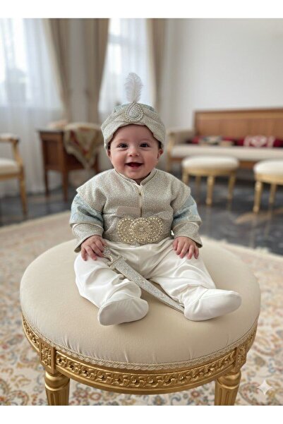 Harry&Millie طقم هدايا للأطفال الذكور مع حزام ختان ذهبي اللون