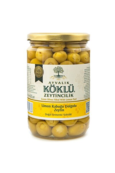 Köklü Zeytincilik Ayvalık Limon Kabuğu Dolgulu Zeytin 660 cc