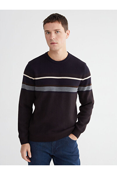 LC Waikiki I Sıfır Roba Yaka Striped Men's Knitwear Sweater from Freezen Store