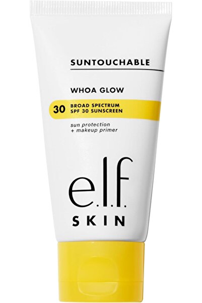 e.l.f cosmetic واقي الشمس وبرايمر المكياج e.l.f. SKIN Suntouchable Whoa Glow SPF 30 (لون Sunburst، 47.91 غرام)
