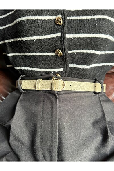 LİA KEMER Curea cu cataramă aurie pentru femei cu model Last D Curea pentru h...