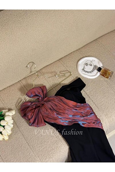 vanus fashion فستان طويل ماسك 4477