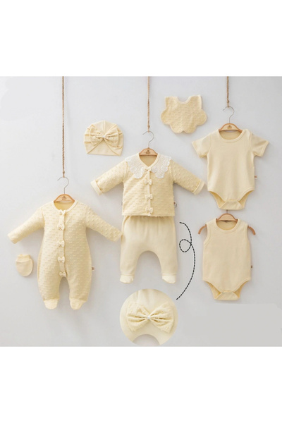 MİNİZEYN TEKSTİL Miniycool 2003 Mnz Brand Collar Bow Newborn Hospital Release...