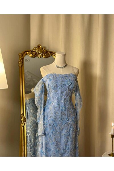 vanus fashion فستان سهرة طويل 4889