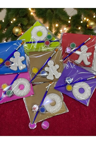 magnocandles Taş Boyama Kurabiye Adam Donut Çocuk Etkinlik Doğum günü Yılbaşı...