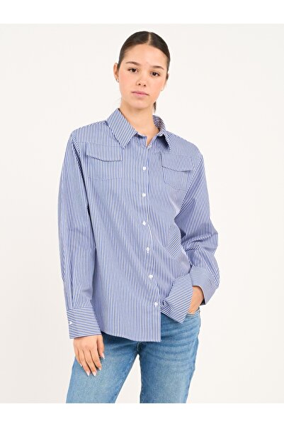 Timeout Women's long-sleeved striped shirt