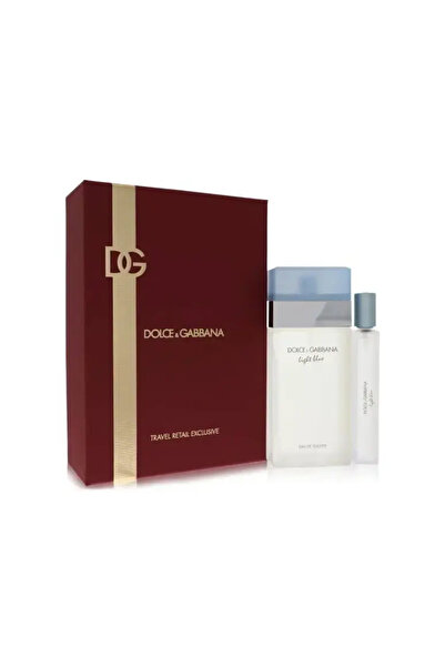 Dolce&Gabbana مجموعة دولتشي اند غابانا لايت بلو للنساء - او دي تواليت، 50 مل + او دي تواليت 10 مل