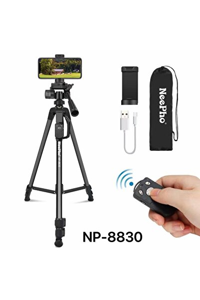 alpotekno 155 cm Profesyonel Tripod – Bluetooth Kumandalı Telefon ve Kamera T...