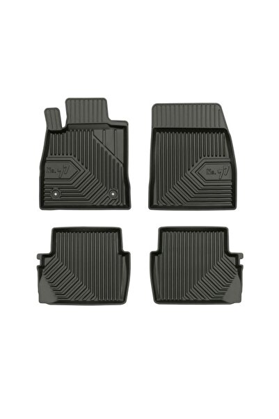 Mammoth Set covorase auto TPE 4 buc No. 77, Fata/Spate, negru, potrivit FORD ...