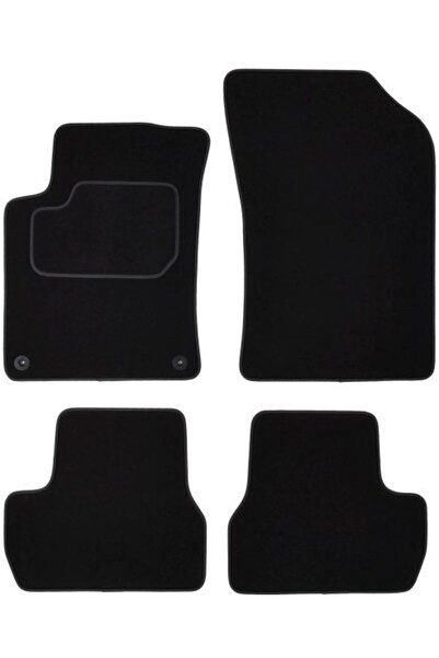 Mammoth Set covorase 4 buc, fata/spate, velur negru, potrivit CITROEN C3 II 0...