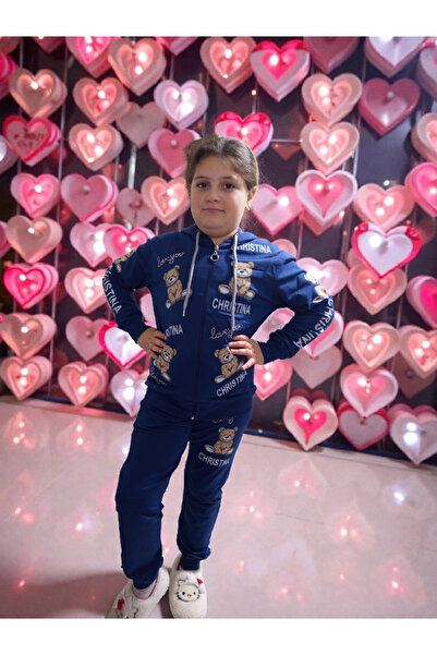 Store Kız Çocuk “Teddy Bear” Baskılı Polar Eşofman