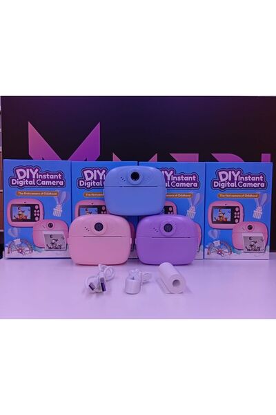 Generic كاميرا الأطفال الرقمية الترفيهية - كاميرا صغيرة عالية الدقة للأطفال مع ألعاب وفلاتر صور