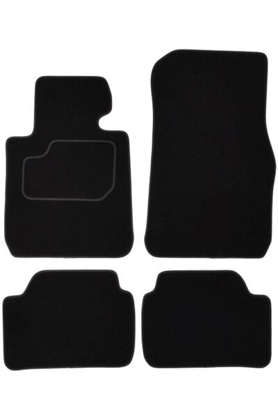 Mammoth Set covorase 4 buc, fata/spate, velur negru, potrivit BMW 1 (F20) 07....