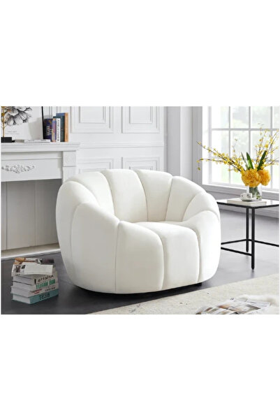 homejoyz كرسي ميسترال هيفن من قماش مخملي وخشب سويدي - 70 × 100 × 95 سم