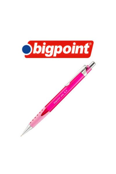 Bigpoint Star Versatil Pen, 0.3 Mm, Metal Tip, Pink