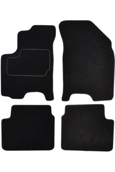 Mammoth Set covorase 4 buc, fata/spate, velur negru, potrivit CHEVROLET AVEO ...