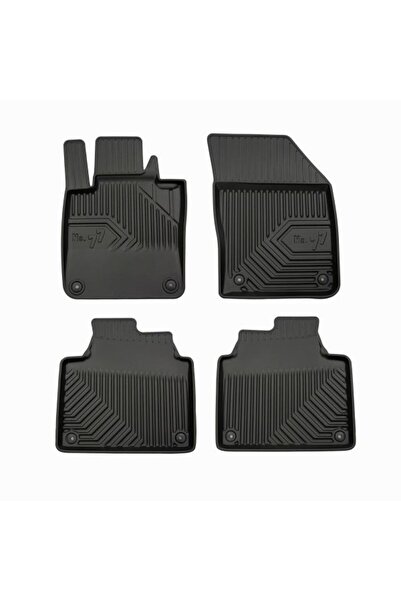 Mammoth Set covorase auto TPE 4 buc No. 77, Fata/Spate, negru, potrivit VOLVO...