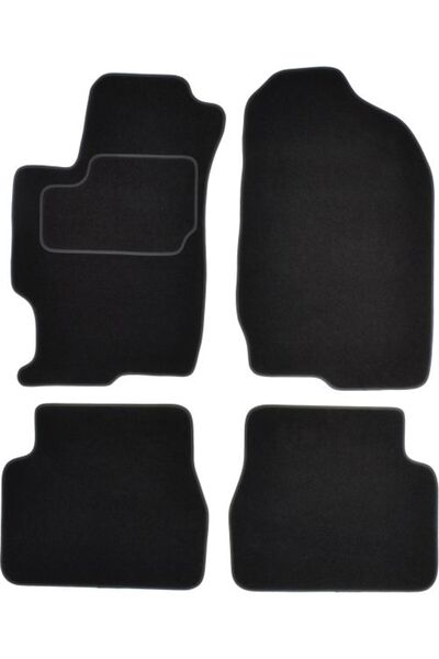 Mammoth Set covorase 4 buc, fata/spate, velur negru, potrivit MAZDA 6 01.02-0...