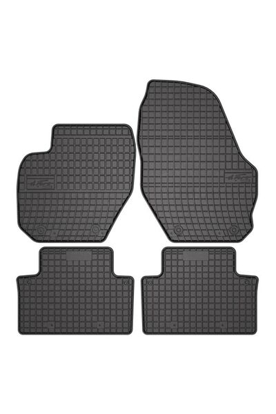 Mammoth Set 4 covorase auto cauciuc BASIC, Fata/Spate, negru, potrivit VOLVO ...