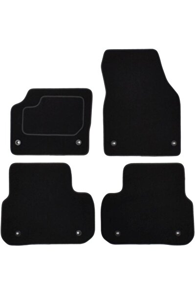 Mammoth Set covorase 4 buc, fata/spate, velur negru, potrivit LAND ROVER DISC...