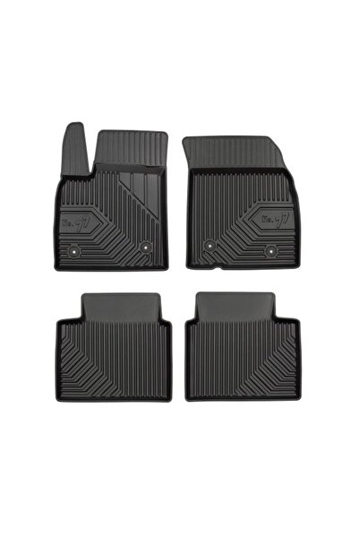 Mammoth Set covorase auto TPE 4 buc No. 77, Fata/Spate, negru, potrivit FORD ...