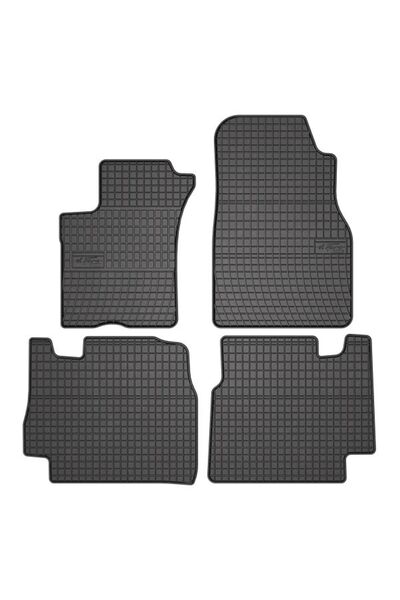 Mammoth Set 4 covorase auto cauciuc BASIC, Fata/Spate, negru, potrivit MERCED...