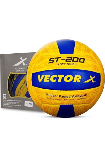 Vector X كرة طائرة ST-200 - جودة مباريات دولية، مصنوعة يدوياً من البولي يوريثان، 18 قطعة، ملمس ناعم.