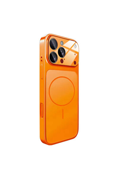 VERTEK Protecție cameră MagLens SlimCase Glass Guard pentru Apple iPhone 15 Pro Max - Portocaliu