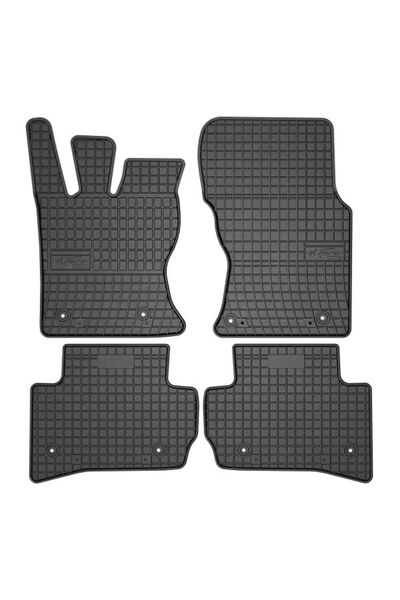Mammoth Set 4 covorase auto cauciuc BASIC, Fata/Spate, negru, potrivit JAGUAR...