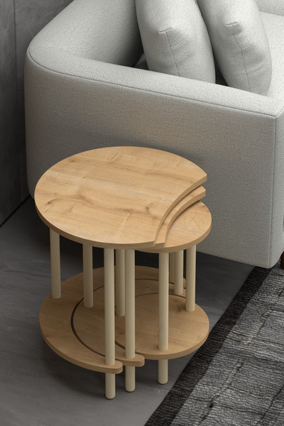 DESENGO Elma model zigon sehpa,salon sehpası,ofis sehpası,servissehpası,çay s...